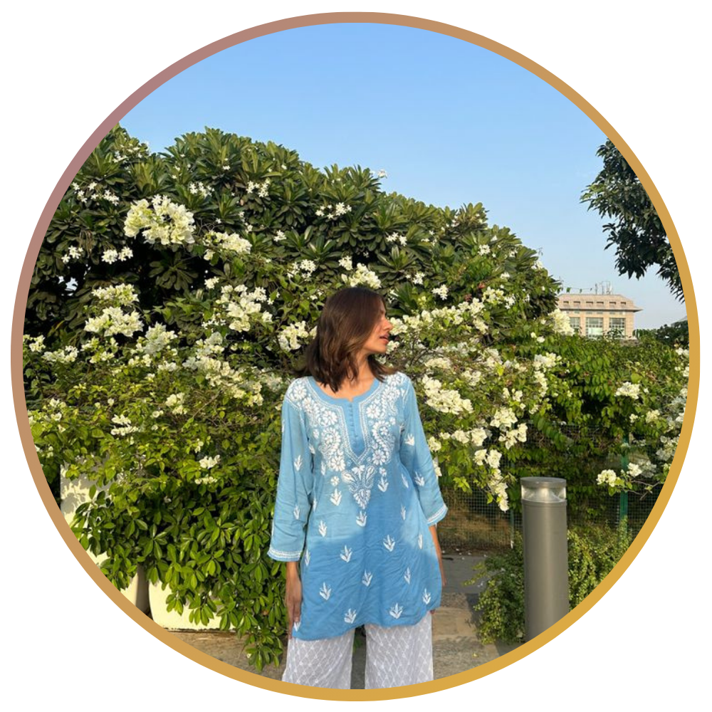 Chikankari Short Kurti