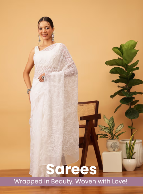 Chikankari Saree