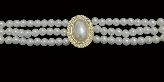 Awadhmart Pearl Necklace Set
