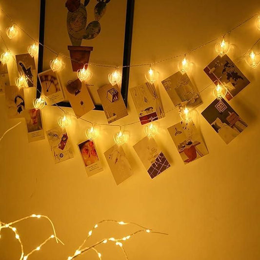 Awadhmart Heart Shaped LED Lights – Perfect for Room & Home Décor, Create a Cute Ambiance